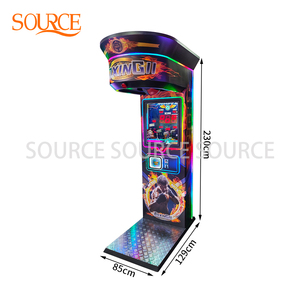 Nguồn trung tâm mua sắm Kiếm Tiền thiết bị mua lại vé trò chơi Arcade Máy đường phố Hercules máy đấm bốc - Product Image 4