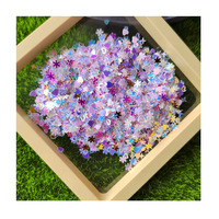 Mélange de paillettes pour ongles blanches, roses et violettes, 3 mm, étoiles, cœurs, fleurs, PVC, paillettes en vrac, paillettes, décoration d'art d'ongles DIY, confettis