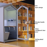 Cabina moderna a prueba de sonido con lámpara de protección ocular de lectura Casa interior Trabajo Oficina en casa Pod