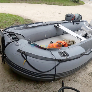 Luxury Inflatable Fishing Boat with PVC Hull Drifting Sport <b>Yacht</b> Light Weight Electric Motor - Product Image 5