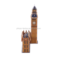 Kit de bricolage 3D : Puzzles Big Ben, Tour Elizabeth, célèbres bâtiments architecturaux, Tour de l'Horloge – Modèle 3D, jouet, cadeau