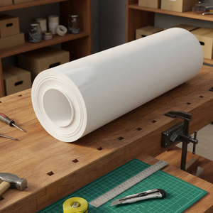 공장 공급 산업용 등급 100% 버진 PTFE 스키브드 시트 롤 맞춤 두께 PTFE 시트 (씰 및 개스킷용) - Product Image 1