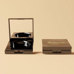 Contenedor de polvo de maquillaje compacto redondo de venta de etiqueta privada costom estuche de embalaje cosmético de plástico polvo vacío compacto para la venta - Product Image 1