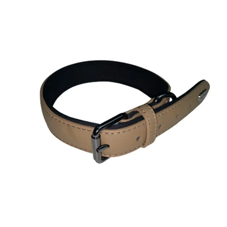 Wholesales Custom strong Dog Colorful Durable Adjustable PU Leather Dog Collar Leash Set