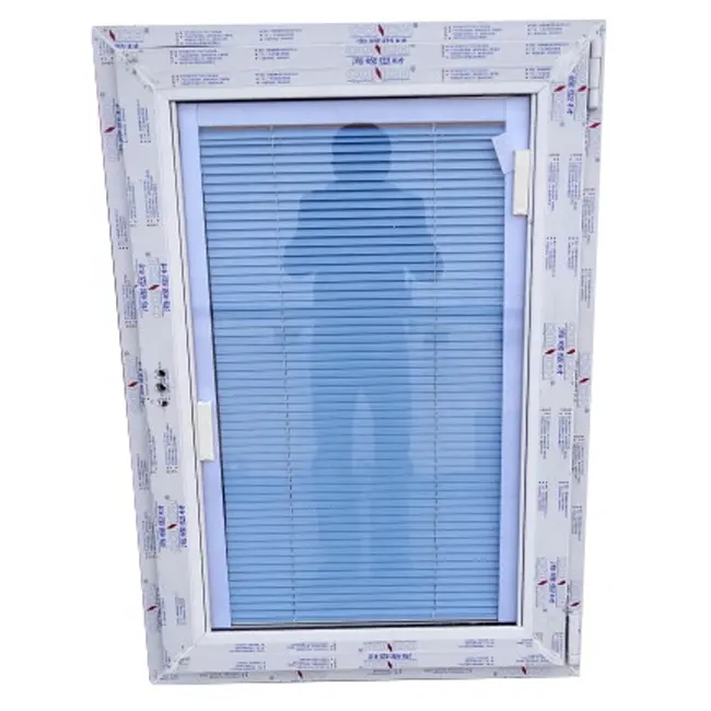 Ventanas de persiana Upvc con doble vidrio hueco