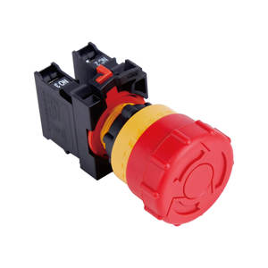 Interruptor de botón pulsador de parada de emergencia de aluminio y acero inoxidable de 22mm tipo NC IP67/65 Control de nivel 220V voltaje máximo 16/19mm - Product Image 4