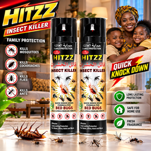 สเปรย์กำจัดแมลง HITZZ  แบบละอองลอย สำหรับกำจัดมด ด้วยสารเตตราเมทรินและกลิ่นสมุนไพร เป็นมิตรต่อสิ่งแวดล้อม - Product Image 2