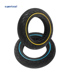 Superbsail Escooter耐用实心橡胶轮胎10x2.5非气动阻尼橡胶轮胎车轮踏板车电动轮胎车轮