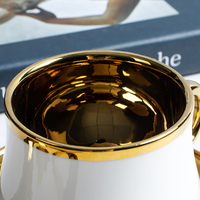 Vente en gros de tasses à café et soucoupes en porcelaine de luxe, adaptées aux familles, aux hôtels, aux restaurants et aux fêtes