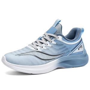 Chaussures de tennis tissées respirantes d'été pour hommes et femmes, chaussures de course décontractées légères et à semelle souple - Product Image 6