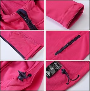 Softshell personalizzato giacca impermeabile donna con supporto giacca a vento Logo Sport primavera <span class=keywords><strong>Safari</strong></span> chiusura con cerniera autunno - Product Image 3
