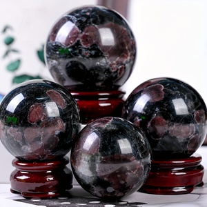 قطعة واحدة كروية عقيق طبيعي ، حجر كريستال ، كرة مبهرج للألعاب النارية ، بيع بالجملة ، شفاء ريكي ، ديكور منزلي - Product Image 1