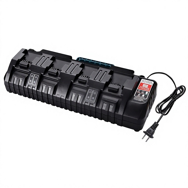 N18 Battery Charger, 4-Ports Simultaneous Rapid Charger for Milwaukee M18 18v Li-Ion Battery and Tools 48-11-1850 48-11-1840