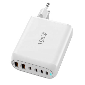 Xách tay 196W gan sạc 6-Port PD Power Supply Adapter thông minh USB C nhanh chóng sạc tường sạc điện thoại thông minh máy tính xách tay AU ổ cắm - Product Image 4