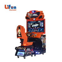 Jeu de course vidéo d'arcade à pièces une machine de simulation de course de voiture à grande vitesse