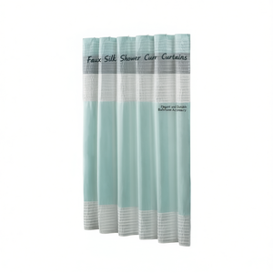 Cortinas de Ducha de Seda Sintética, Diseño Moderno y Minimalista, Accesorio de Baño - Product Image 1