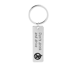 Llavero Vintage de Aleación de Zinc ZRM Fashion con la Frase '<span class=keywords><strong>No</strong></span> Beber y Conducir' para Conductores, Porta Llaves de Coche, Impermeable, Joyería de Seguridad Familiar - Product Image 1