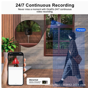 Caméra de sécurité pour fenêtre avec interphone vocal bidirectionnel intelligent, vision nocturne HD 1080P, indice de protection IP65 pour utilisation en extérieur - Product Image 3
