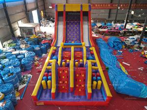 Mega şişme tropikal engel kursu slayt eğlenceli ticari sıçrama ev çocuklar için açık etkinlikler ve parti kiralama - Product Image 3