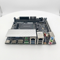 TOPC AMD Ryzen 9 8945HS SOC Motherboard 170x170mm Dual 2.5G LAN PCIe4.0 X8 DDR5 128GB Visi Mesin Komputasi Tepi Industri