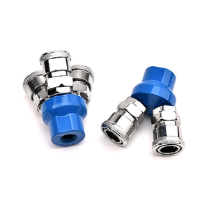 1/4 "ラウンド3ウェイ空気圧コネクタクイックコネクトジョイントSMYエアポンプエアコンプレッサーフィッティングSMVラウンドティーCタイプ - Product Image 1