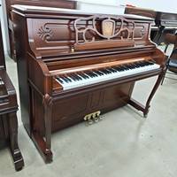 Used Young Chang UC118 Upright Piano Dark Brown Classic Vintage Look Solid Square Music Rest Korean Original for Home Practice