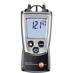Testo 606-1 Hygromètre à aiguille avec affichage numérique en acier inoxydable pour la mesure de l'humidité des matériaux en bois - Product Image 1