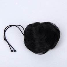Coiffure de mariée noire à faible brûlure avec casque surélevé de conception de tête de caca - Product Image 1
