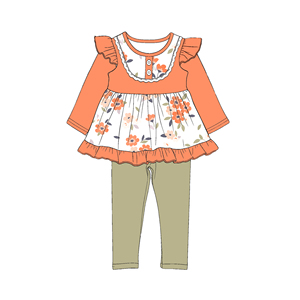 <span class=keywords><strong>Venta</strong></span> Caliente Conjunto <span class=keywords><strong>de</strong></span> <span class=keywords><strong>Ropa</strong></span> <span class=keywords><strong>Infantil</strong></span> <span class=keywords><strong>de</strong></span> 2 Piezas, Manga Larga + Pantalones, Estampado Floral, <span class=keywords><strong>Ropa</strong></span> para Niñas - Product Image 4