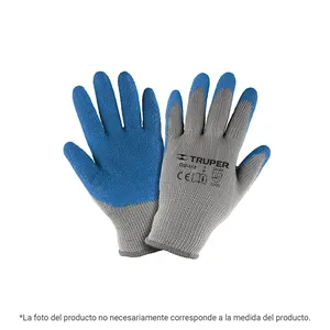 BOX 6 Guanti in poliestere rivestiti in lattice, XG, TRUPER - Product Image 1