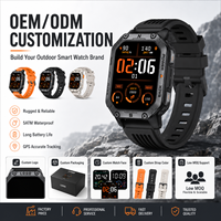 Montre connectée GPS AMOLED grand écran G15 avec logo personnalisé, pour le sport en extérieur, appels Bluetooth, suivi de la santé quotidienne, pour hommes et femmes