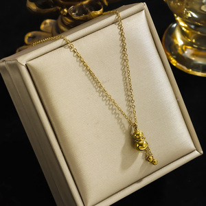 Collier pendentif gourde porte-bonheur traditionnel chinois, très populaire, <span class=keywords><strong>apporte</strong></span> sécurité, richesse et protection, nouveau style - Product Image 5