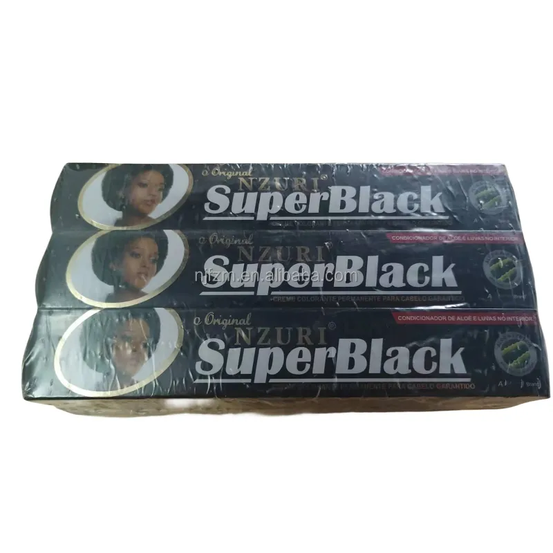 Superblack Haarverf Zwarte Kleur Henna Poeder Oorsprong Hot Sale