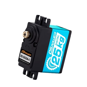 Servo numérique RC Ds3225 25 kg à couple élevé, étanche, pour la fabrication de modèles, moteur à engrenages métalliques pour voiture robot 1/10 1/8 Fxb - Product Image 3