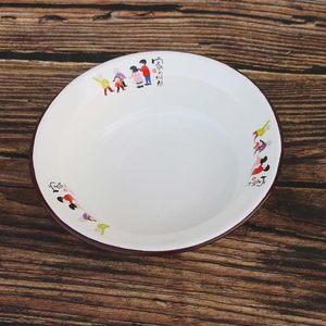 卸売 大口漫画柄金属製エナメルボウル 野菜・果物サラダボウル 耐熱性 - Product Image 5