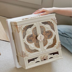 Organizador de Maquillaje Acrílico con <span class=keywords><strong>Espejo</strong></span> LED de Tres Colores, Diseño de Mariposa, Gran Capacidad, Regalo para <span class=keywords><strong>Chicas</strong></span> y Amigas - Product Image 2