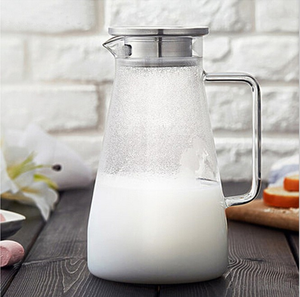 Pichet à thé glacé avec couvercle, 2.0 l, 68 onces, vendu avec <span class=keywords><strong>carafe</strong></span> à eau chaude et froide, pour thé glacé, lait, jus de boissons, carpe - Product Image 4