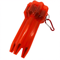 Boîte et étui à fléchettes en plastique portable, emballage personnalisable, options multicolores, 5x7.5x15.3cm Dartflight BH0303
