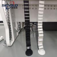 Kit de gestion de câbles réglable Sevilo SWL.Cable Management 760 760mm Boîte verticale en plastique sous le bureau pour bureau