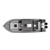 Bateau de pêche en aluminium de haute qualité à prix avantageux, neuf, 9m, moteur hors-bord essence 250HP