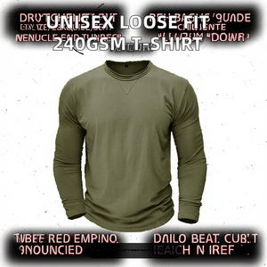 เสื้อยืดโพลีเอสเตอร์/คอตตอนขายส่ง รุ่น XY143389 น้ำหนัก 240 กรัม ผ้าทอเรียบ ทรงหลวม ใส่ได้ทั้งชายและหญิง ไซส์ใหญ่ สีพื้น ระบายอากาศได้ดี - Product Image 2
