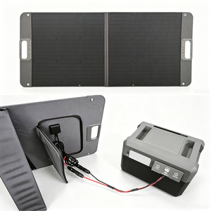 Panel <span class=keywords><strong>Solar</strong></span> <span class=keywords><strong>Portátil</strong></span> de 100W para Estación de Energía, Cargador <span class=keywords><strong>Solar</strong></span> Plegable, Panel <span class=keywords><strong>Solar</strong></span> Impermeable IP67 con Salida MC4 para Exteriores, RV y Campamento - Product Image 1