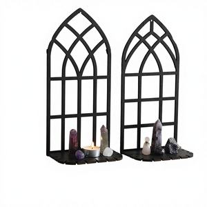 Furbish Decoración del Hogar 2026 Nueva Preventa Candelabro de Pared de Hierro Forjado Estilo Gótico Hecho a Mano Negro Mate Aplique de Pared - Product Image 3