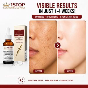 Seller <strong>My</strong> Lab Vitamin <strong>C</strong> &amp; Hyaluronic Acid Whitening Brightening Serum With Vitamin B5 for Face Custom Formulation Cosmetics - Product Image 1