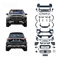 Kit carrosserie style Maybach pour Mercedes-Benz GLS X167 2024-2025 – Conversion et amélioration pare-chocs avant et arrière, jupes latérales