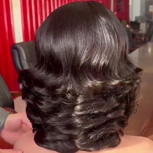 Bouncy xoăn FUMI đôi rút ra tóc giả mật độ 250 14A tóc giả tóc con người - Product Image 3