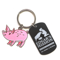 Porte-clés en métal électro-plaqué de haute qualité, personnalisation de la marque, porte-clés en émail doux, design unique pour cadeaux d'affaires
