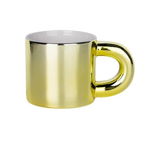 Electroplated Ceramic Mugs 300ml Modern Luxury Design Gift Coffee Milk Cups Solid Color High-End <b>Drinkware</b> - Product Image 4