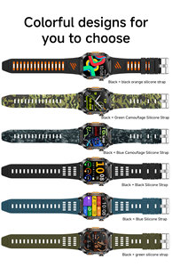 Smartwatch Sportivo <span class=keywords><strong>GPS</strong></span> HT36 2025 con Display TFT da 2.01\", Impermeabile IP68, Torcia, Monitoraggio Salute, Frequenza Cardiaca, Controllo Musica e Chiamate Bluetooth - Product Image 6