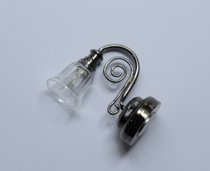 Mini Lámpara de <span class=keywords><strong>Cristal</strong></span> a Escala 1/12, Lámpara LED Iluminable, Lámpara de Mesa/Pared para Decoración de Escenas de Casa de Muñecas - Product Image 5